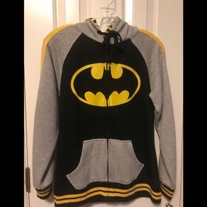 Batman jacket! Hoodie with ears on hoodie